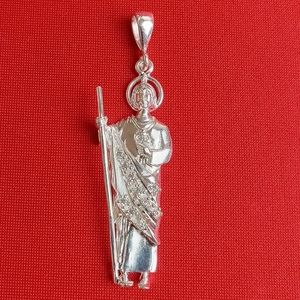 925 Sterling Silver San Judas Tadeo en Plata / Saint Jude Thaddeus Pendant 925